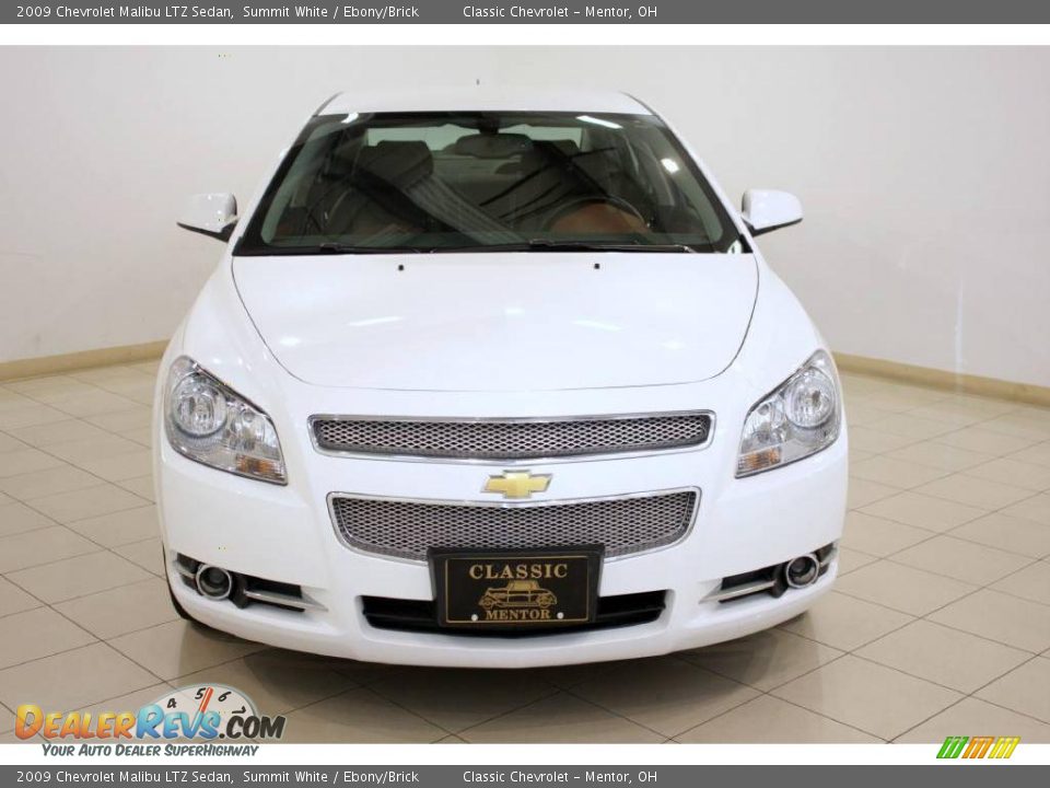 2009 Chevrolet Malibu LTZ Sedan Summit White / Ebony/Brick Photo #2