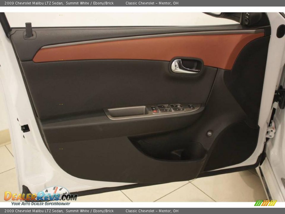 2009 Chevrolet Malibu LTZ Sedan Summit White / Ebony/Brick Photo #7