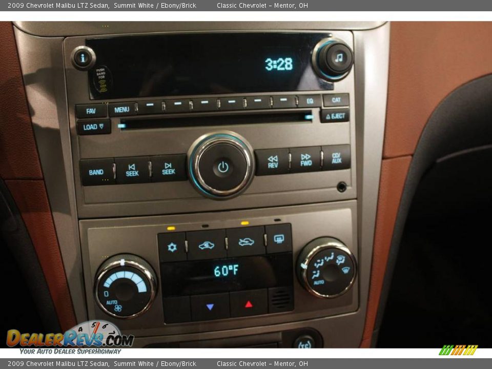 2009 Chevrolet Malibu LTZ Sedan Summit White / Ebony/Brick Photo #11