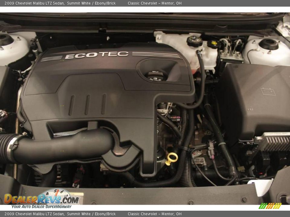 2009 Chevrolet Malibu LTZ Sedan Summit White / Ebony/Brick Photo #19