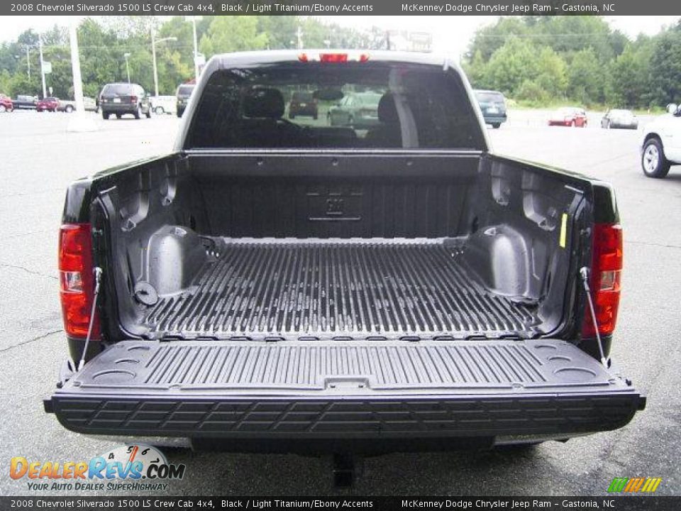 2008 Chevrolet Silverado 1500 LS Crew Cab 4x4 Black / Light Titanium/Ebony Accents Photo #4