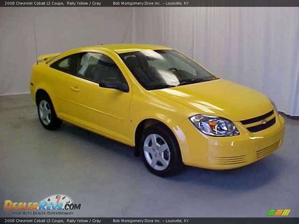 2008 Chevrolet Cobalt LS Coupe Rally Yellow / Gray Photo #1