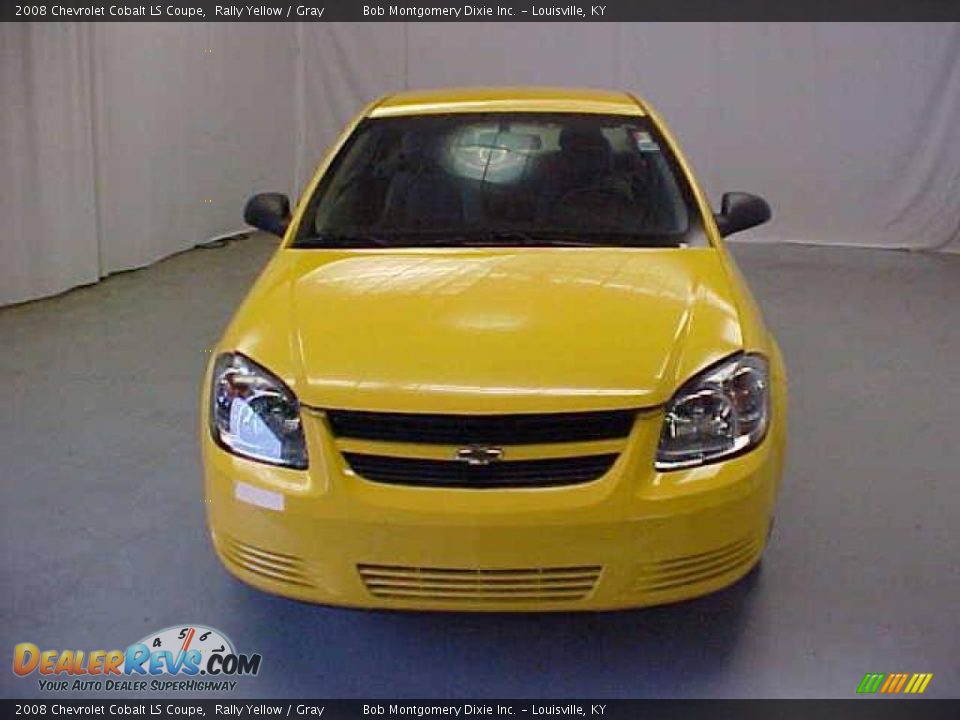2008 Chevrolet Cobalt LS Coupe Rally Yellow / Gray Photo #2