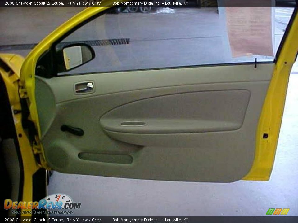 2008 Chevrolet Cobalt LS Coupe Rally Yellow / Gray Photo #6