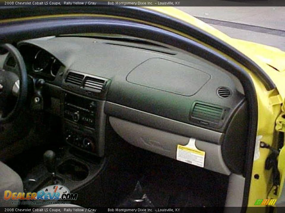 2008 Chevrolet Cobalt LS Coupe Rally Yellow / Gray Photo #7