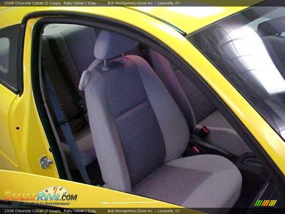2008 Chevrolet Cobalt LS Coupe Rally Yellow / Gray Photo #8