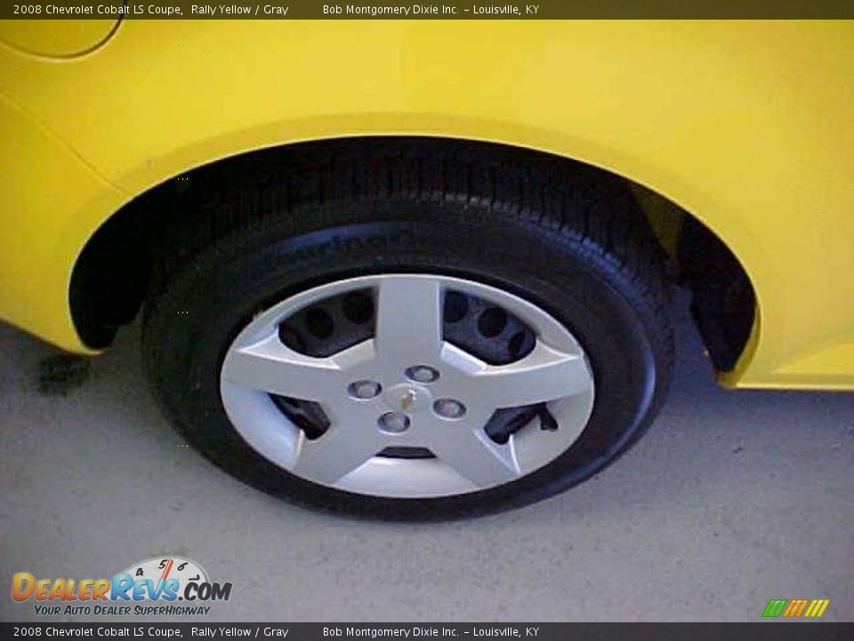 2008 Chevrolet Cobalt LS Coupe Rally Yellow / Gray Photo #10