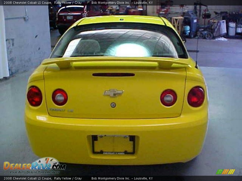 2008 Chevrolet Cobalt LS Coupe Rally Yellow / Gray Photo #13