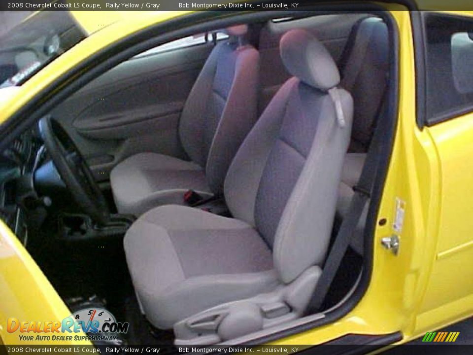 2008 Chevrolet Cobalt LS Coupe Rally Yellow / Gray Photo #17