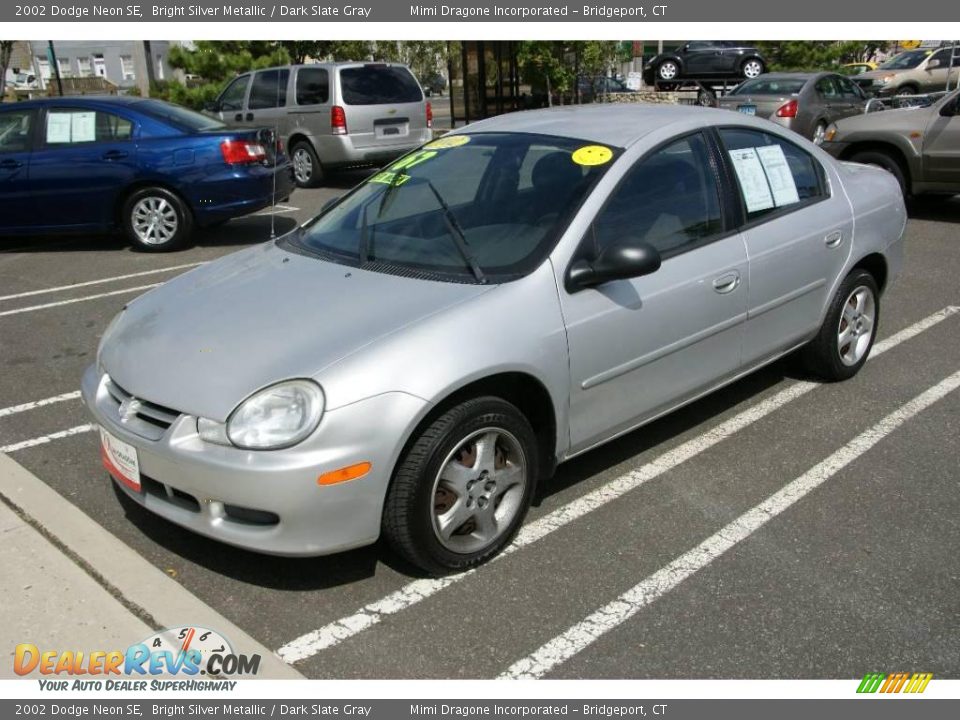 2002 Dodge Neon SE Bright Silver Metallic / Dark Slate Gray Photo #1
