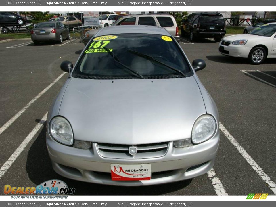 2002 Dodge Neon SE Bright Silver Metallic / Dark Slate Gray Photo #2