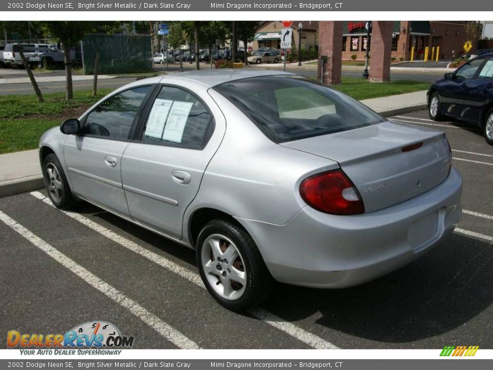 2002 Dodge Neon SE Bright Silver Metallic / Dark Slate Gray Photo #7