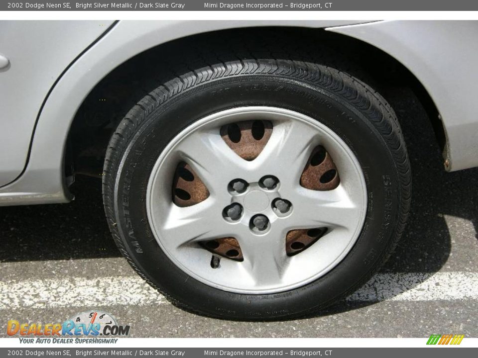 2002 Dodge Neon SE Bright Silver Metallic / Dark Slate Gray Photo #8