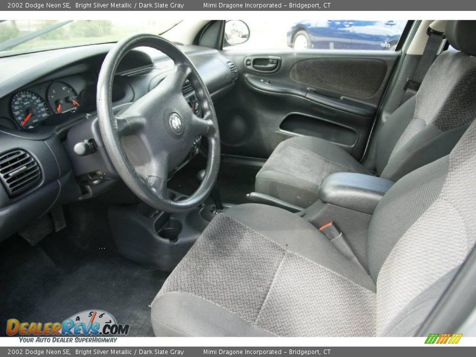 2002 Dodge Neon SE Bright Silver Metallic / Dark Slate Gray Photo #9