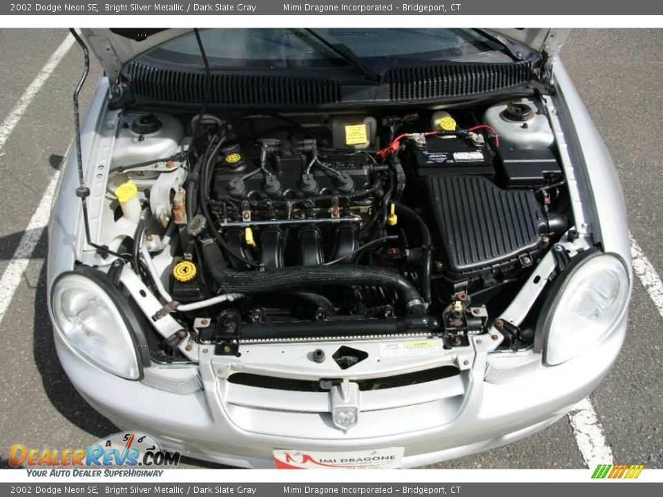 2002 Dodge Neon SE Bright Silver Metallic / Dark Slate Gray Photo #18