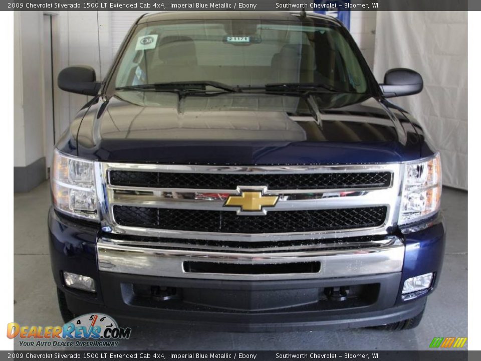 2009 Chevrolet Silverado 1500 LT Extended Cab 4x4 Imperial Blue Metallic / Ebony Photo #2