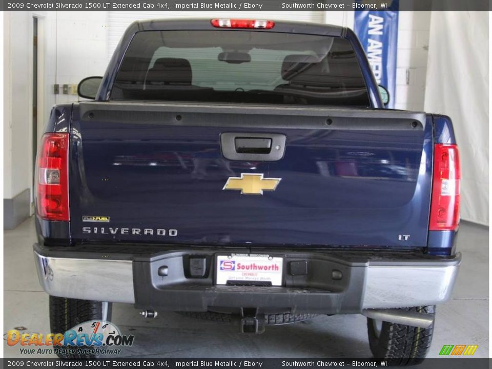2009 Chevrolet Silverado 1500 LT Extended Cab 4x4 Imperial Blue Metallic / Ebony Photo #3