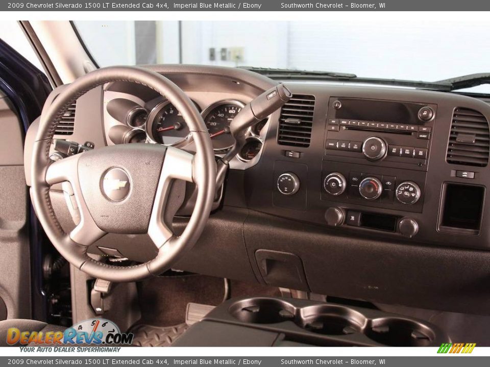 2009 Chevrolet Silverado 1500 LT Extended Cab 4x4 Imperial Blue Metallic / Ebony Photo #6