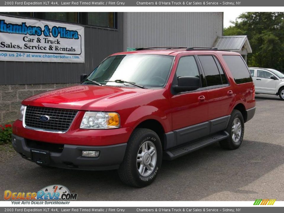 2003 Ford Expedition XLT 4x4 Laser Red Tinted Metallic / Flint Grey Photo #1