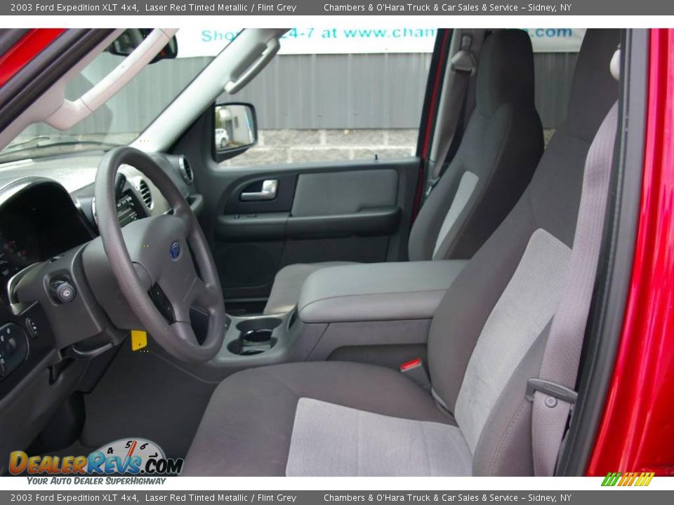 2003 Ford Expedition XLT 4x4 Laser Red Tinted Metallic / Flint Grey Photo #3