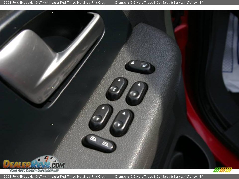 2003 Ford Expedition XLT 4x4 Laser Red Tinted Metallic / Flint Grey Photo #9