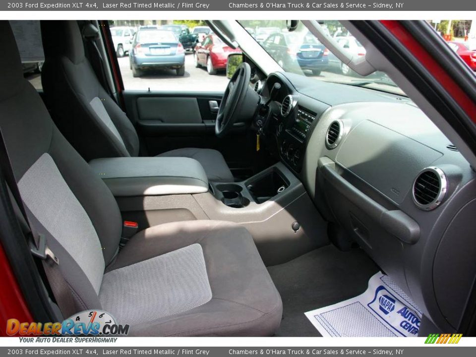 2003 Ford Expedition XLT 4x4 Laser Red Tinted Metallic / Flint Grey Photo #16