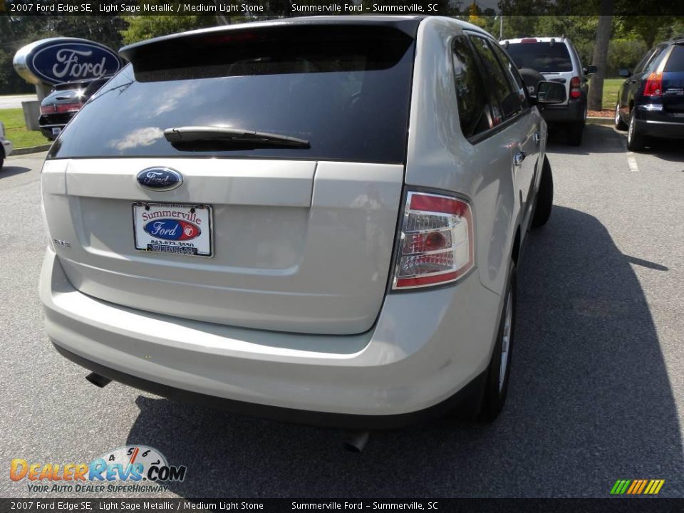 2007 Ford Edge SE Light Sage Metallic / Medium Light Stone Photo #13