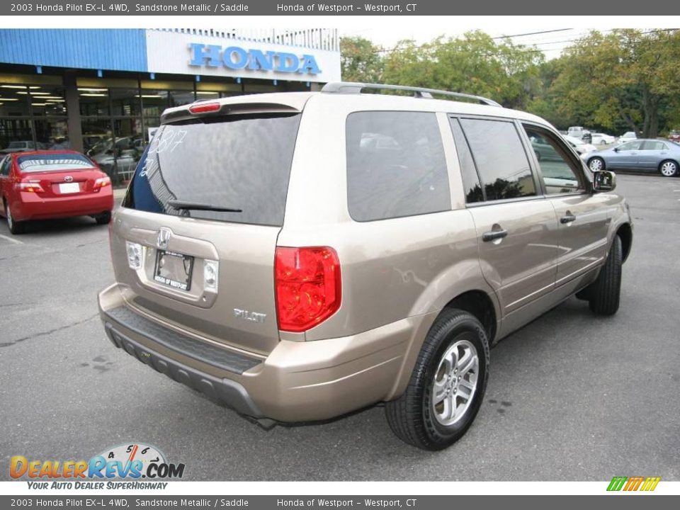 2003 Honda Pilot EX-L 4WD Sandstone Metallic / Saddle Photo #5