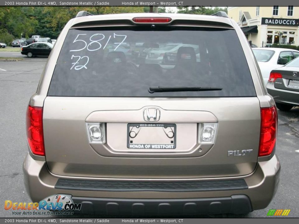 2003 Honda Pilot EX-L 4WD Sandstone Metallic / Saddle Photo #6