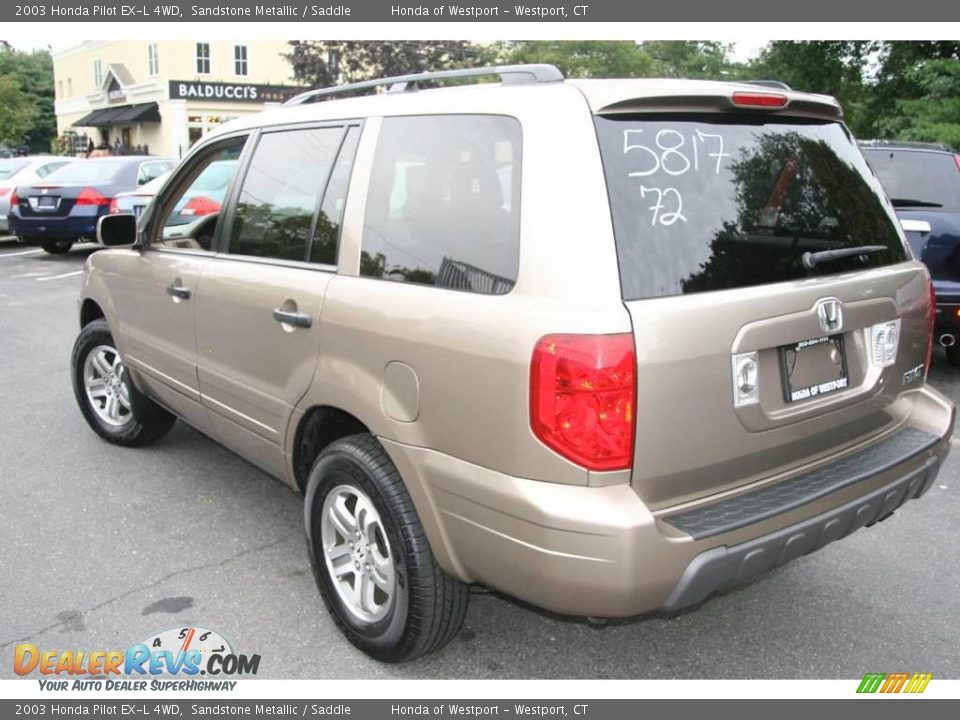 2003 Honda Pilot EX-L 4WD Sandstone Metallic / Saddle Photo #8