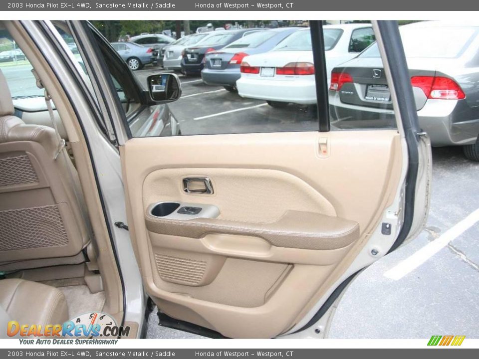 2003 Honda Pilot EX-L 4WD Sandstone Metallic / Saddle Photo #15
