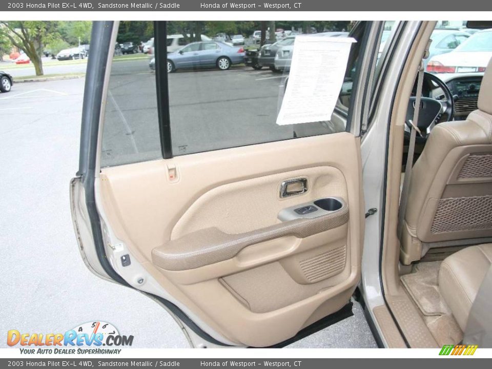 2003 Honda Pilot EX-L 4WD Sandstone Metallic / Saddle Photo #16