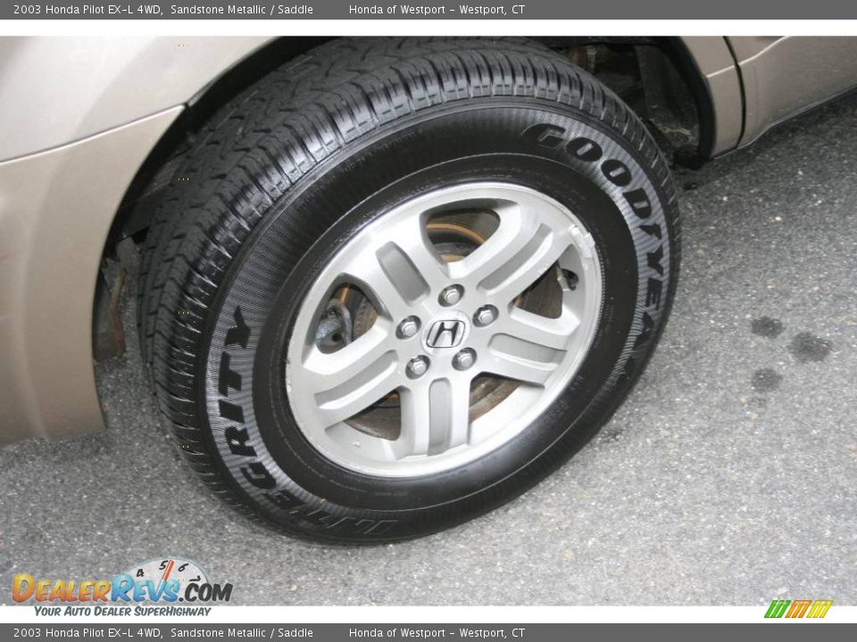 2003 Honda Pilot EX-L 4WD Sandstone Metallic / Saddle Photo #19