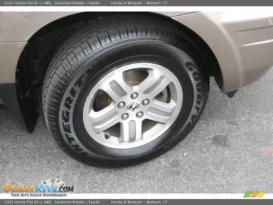 2003 Honda Pilot EX-L 4WD Sandstone Metallic / Saddle Photo #20