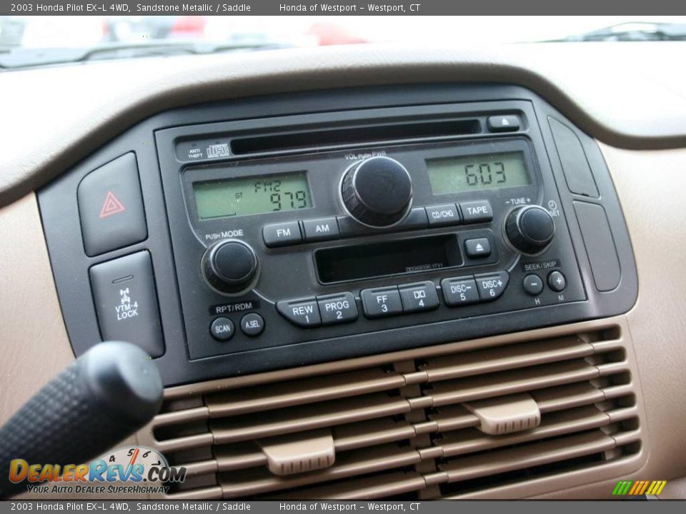 2003 Honda Pilot EX-L 4WD Sandstone Metallic / Saddle Photo #22