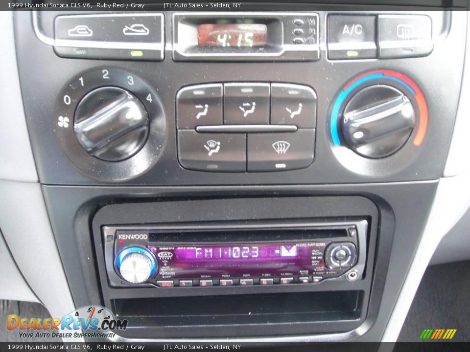 1999 Hyundai Sonata GLS V6 Ruby Red / Gray Photo #13