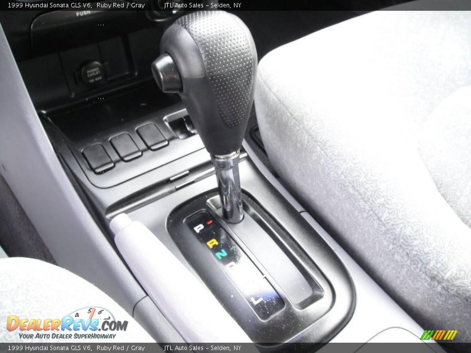 1999 Hyundai Sonata GLS V6 Ruby Red / Gray Photo #14