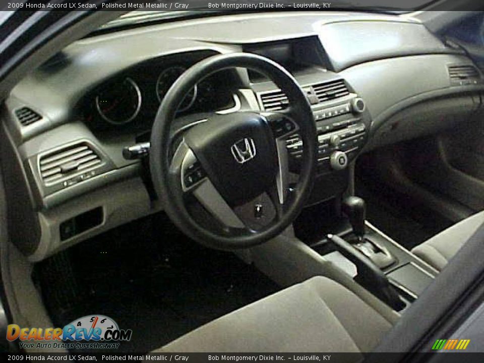 2009 Honda Accord LX Sedan Polished Metal Metallic / Gray Photo #8
