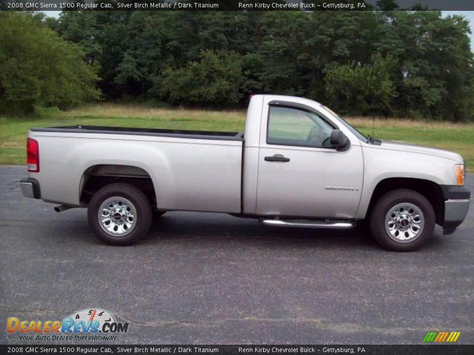 2008 GMC Sierra 1500 Regular Cab Silver Birch Metallic / Dark Titanium Photo #5