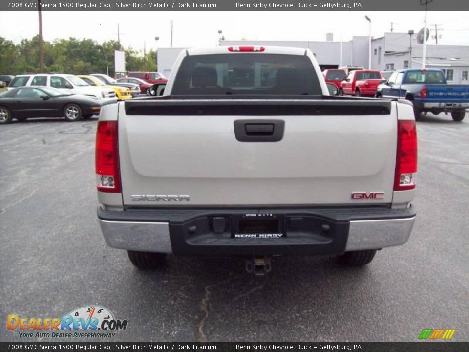 2008 GMC Sierra 1500 Regular Cab Silver Birch Metallic / Dark Titanium Photo #7