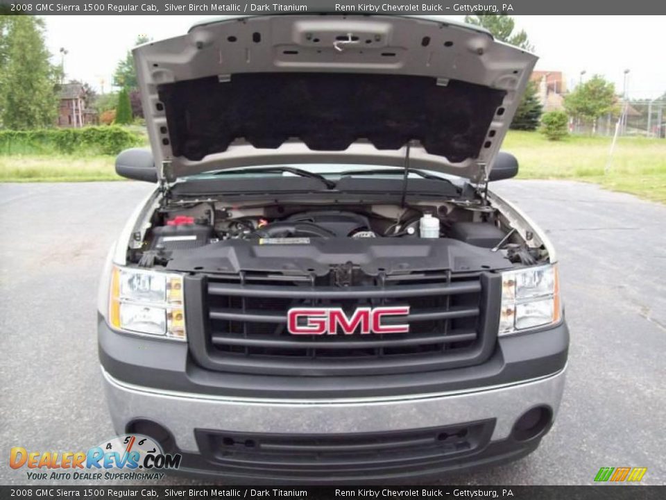 2008 GMC Sierra 1500 Regular Cab Silver Birch Metallic / Dark Titanium Photo #12