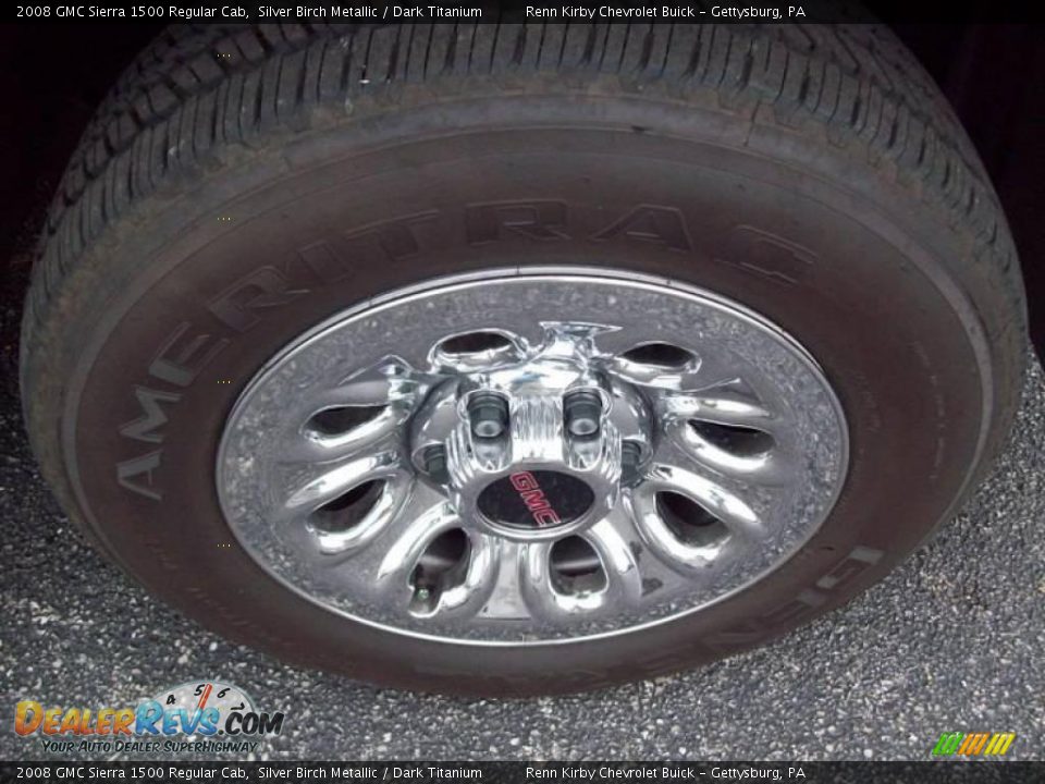 2008 GMC Sierra 1500 Regular Cab Silver Birch Metallic / Dark Titanium Photo #13
