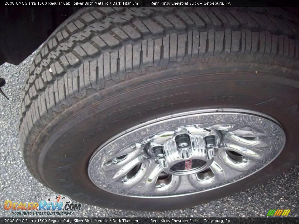 2008 GMC Sierra 1500 Regular Cab Silver Birch Metallic / Dark Titanium Photo #14