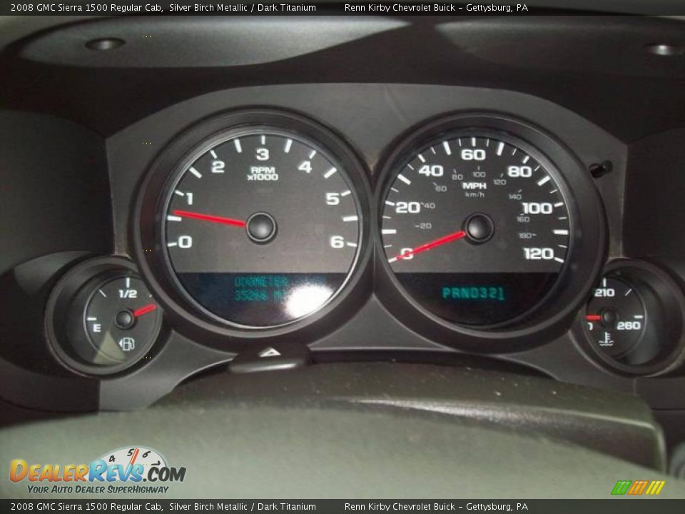 2008 GMC Sierra 1500 Regular Cab Silver Birch Metallic / Dark Titanium Photo #17