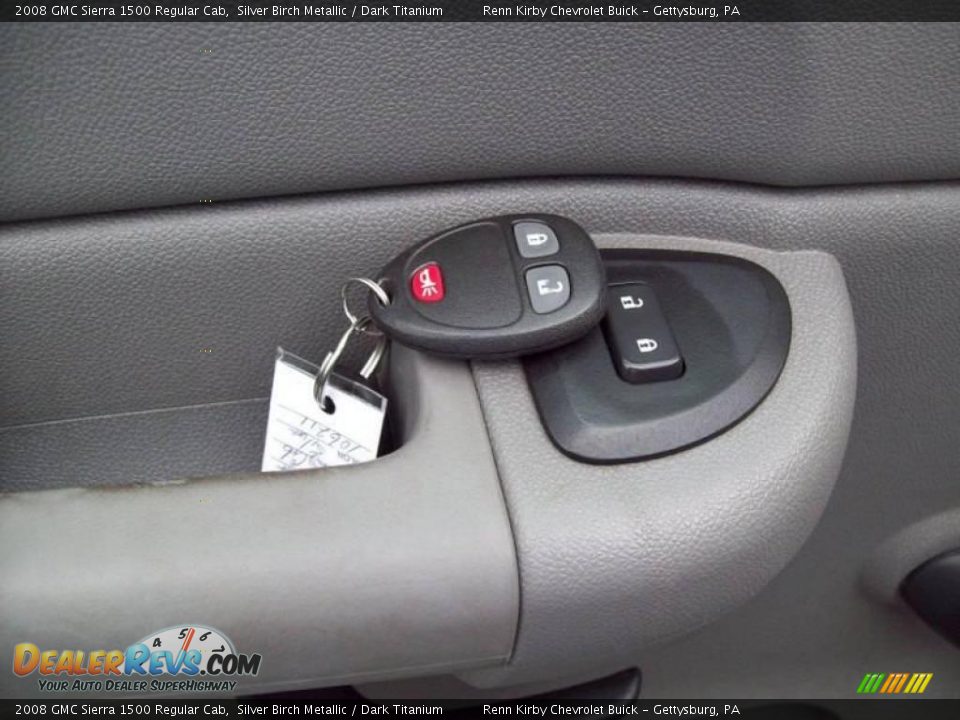 2008 GMC Sierra 1500 Regular Cab Silver Birch Metallic / Dark Titanium Photo #18