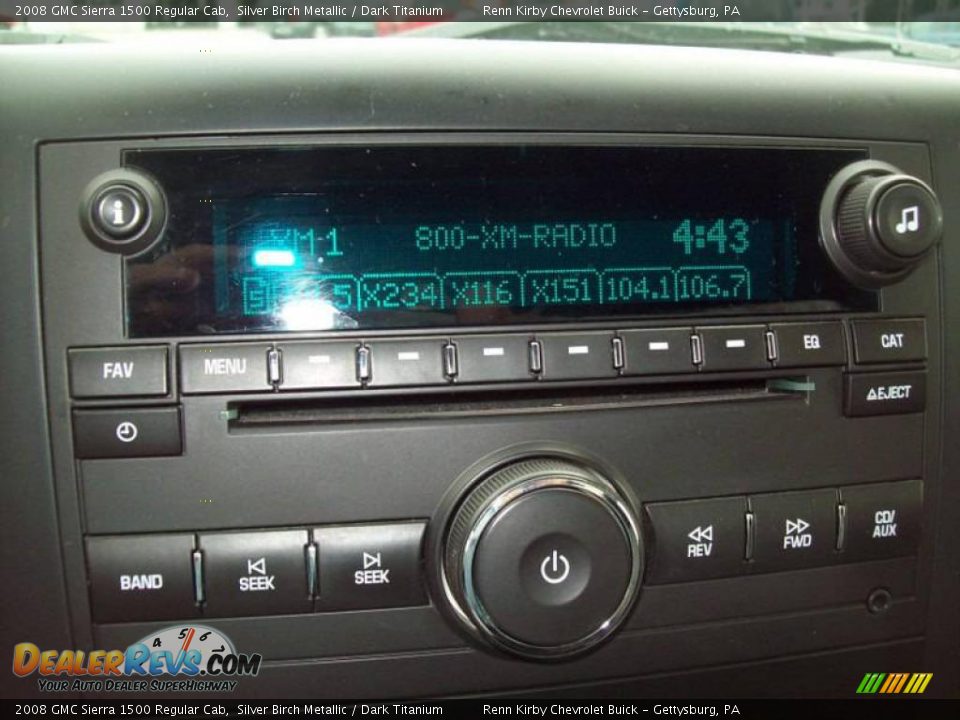 2008 GMC Sierra 1500 Regular Cab Silver Birch Metallic / Dark Titanium Photo #19