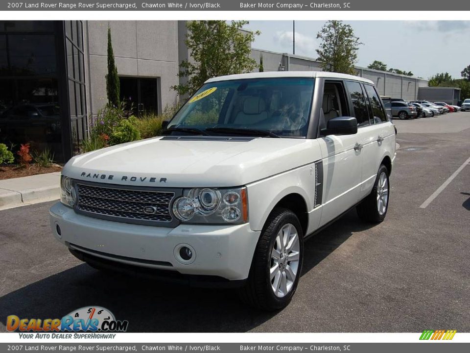 2007 Land Rover Range Rover Supercharged Chawton White / Ivory/Black Photo #15