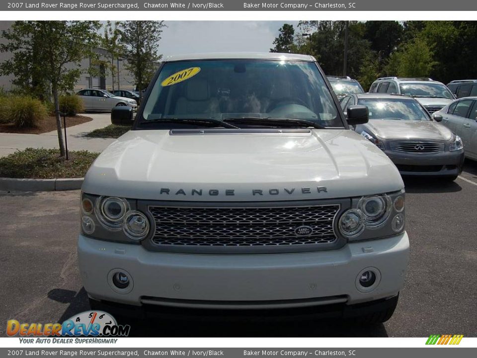 2007 Land Rover Range Rover Supercharged Chawton White / Ivory/Black Photo #16