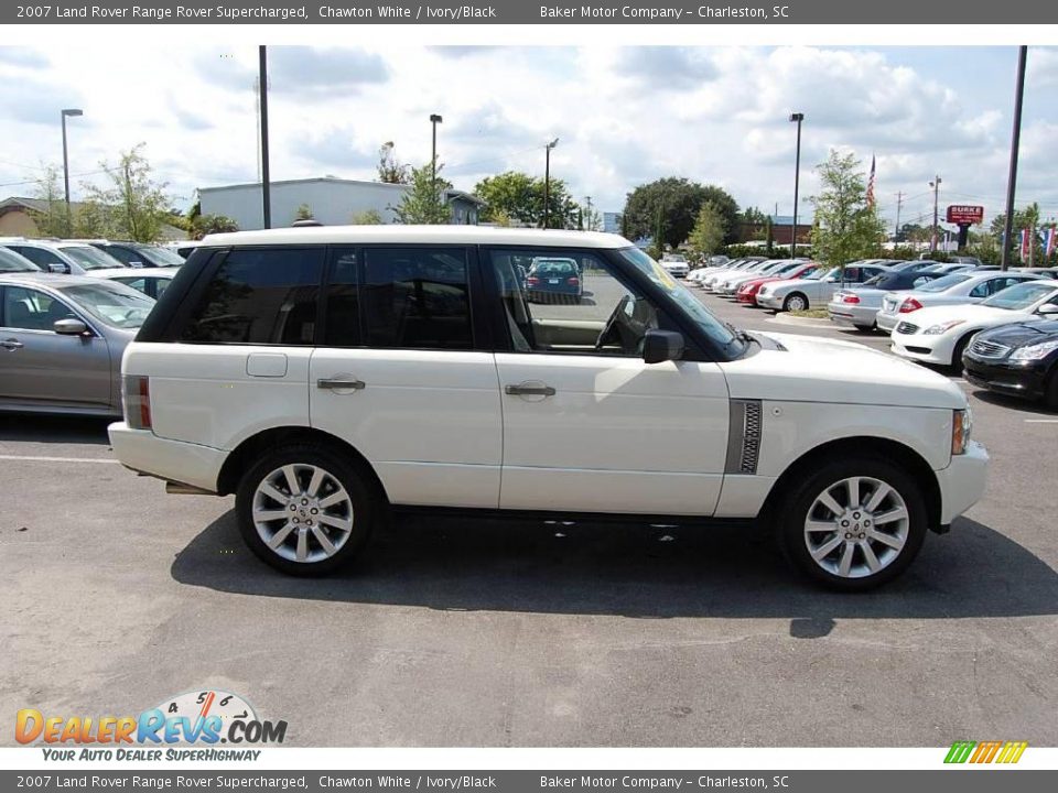 2007 Land Rover Range Rover Supercharged Chawton White / Ivory/Black Photo #17