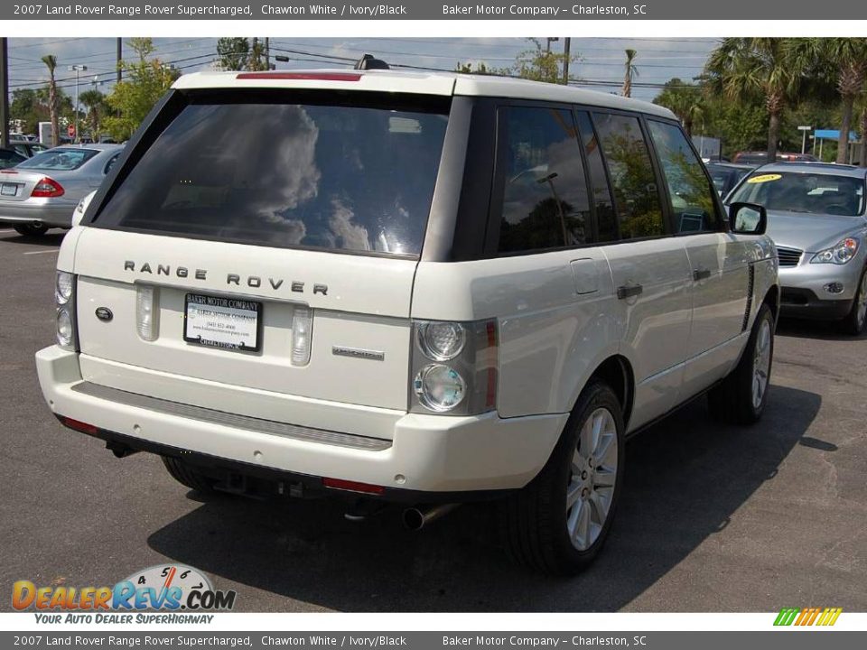 2007 Land Rover Range Rover Supercharged Chawton White / Ivory/Black Photo #18